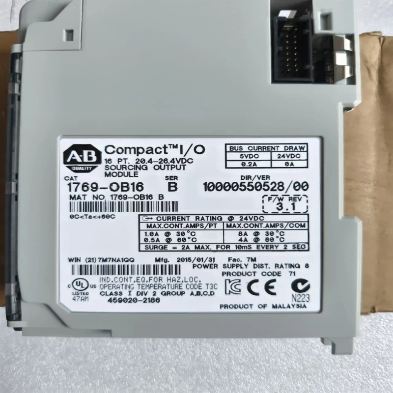 Allen-Bradley 1769-OB16 CompactLogix 16-Point 24VDC Sourcing Digital Output Module thumbnail 8